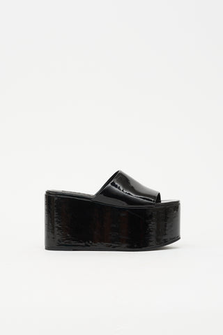 Simon Miller Faux Patent Blackout Platform Sandal