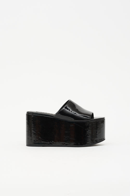 Simon Miller Faux Patent Blackout Platform Sandal