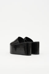 Simon Miller Faux Patent Blackout Platform Sandal