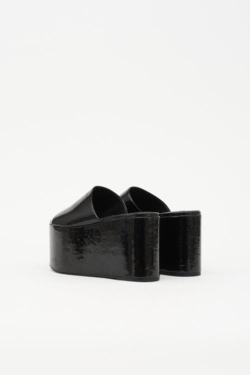 Simon Miller Faux Patent Blackout Platform Sandal