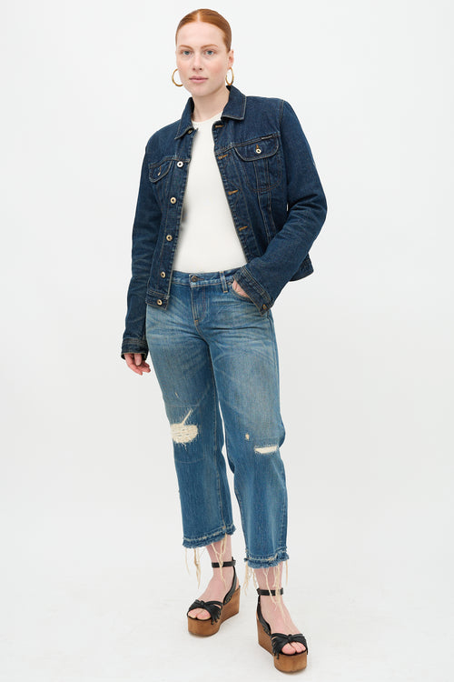 Simon Miller Frayed Ariko Cropped Jean