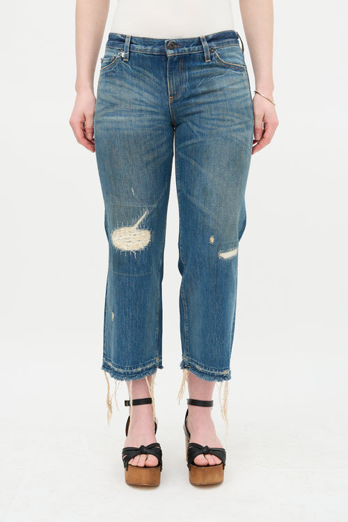 Simon Miller Frayed Ariko Cropped Jean