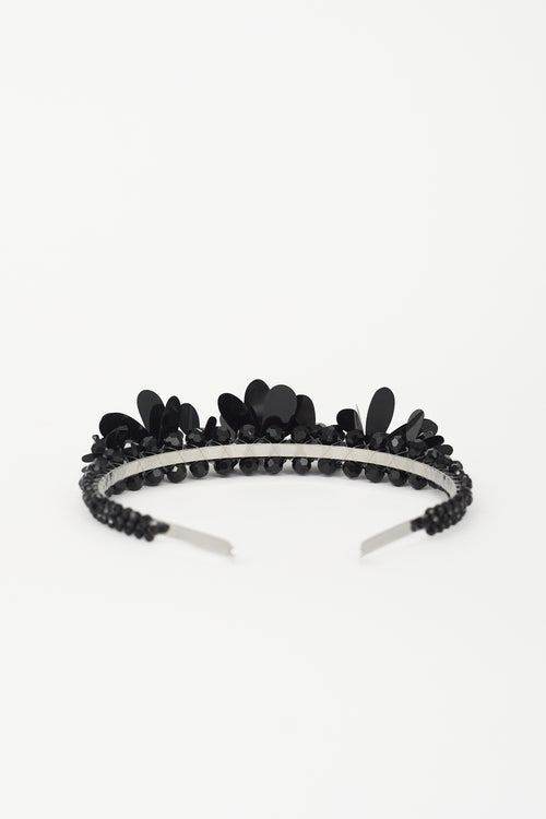 Simone Rocha Beaded Floral Headband