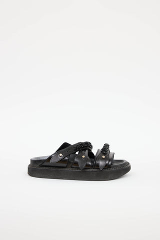 Simone Rocha Beaded Cross-Over Slide