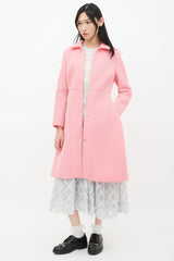 Simone Rocha FW 2013 Pink Neoprene Mid Length Coat