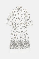 Simone Rocha Floral Shirt Dress