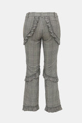 Simone Rocha Glen Check Ruffled Trouser