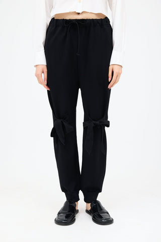Simone Rocha Knit Bow Jogger