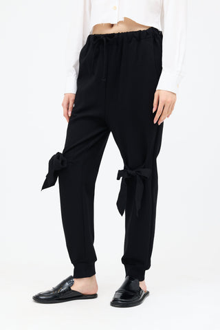 Simone Rocha Knit Bow Jogger