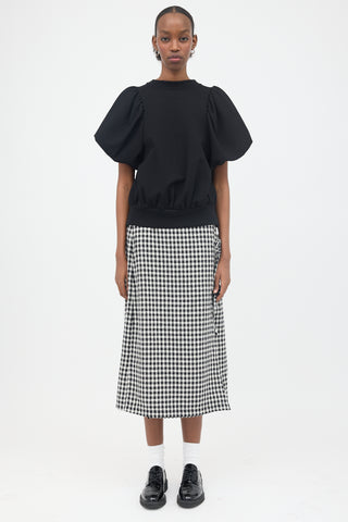 Simone Rocha Knit Puff Sleeve Top