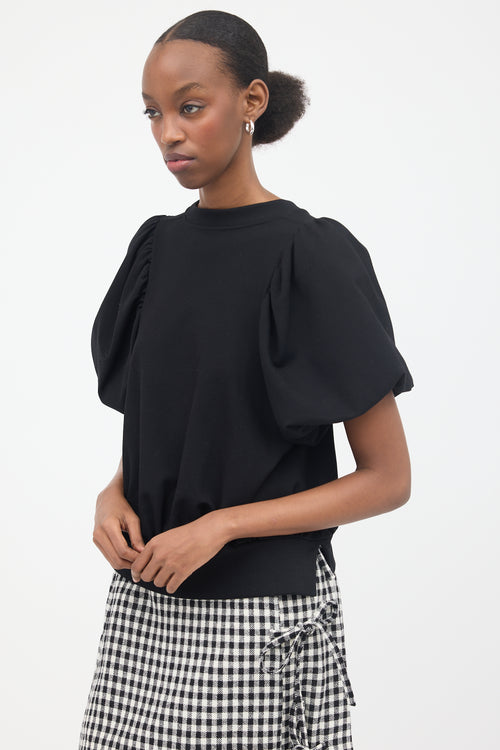 Simone Rocha Knit Puff Sleeve Top