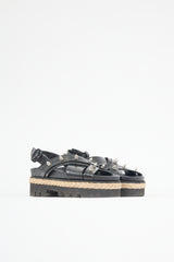 Simone Rocha Leather Stud Embellished Platform Sandal