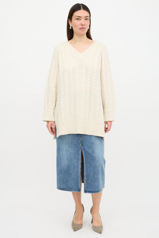 Simone Rocha Oversized Cable Knit Sweater