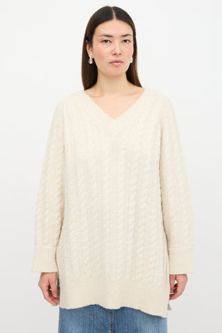 Simone Rocha Oversized Cable Knit Sweater