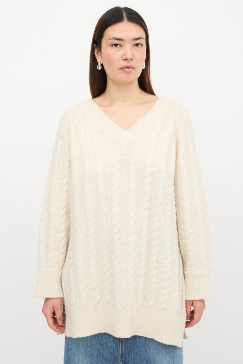 Simone Rocha Oversized Cable Knit Sweater