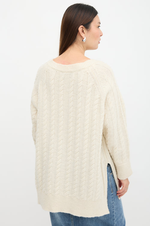 Simone Rocha Oversized Cable Knit Sweater