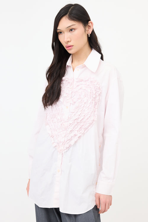 Simone Rocha Ruffled Heart Shirt