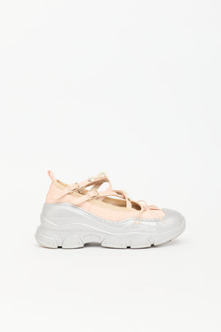 Simone Rocha Satin Trek Ballerina Sneaker