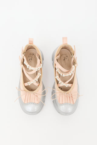 Simone Rocha Satin Trek Ballerina Sneaker