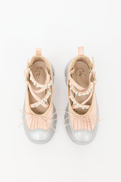Simone Rocha Satin Trek Ballerina Sneaker