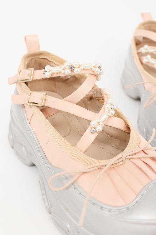 Simone Rocha Satin Trek Ballerina Sneaker