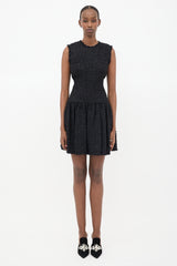 Simone Rocha Tweed Sleeveless Mini Dress
