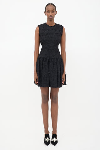 Simone Rocha Tweed Sleeveless Mini Dress
