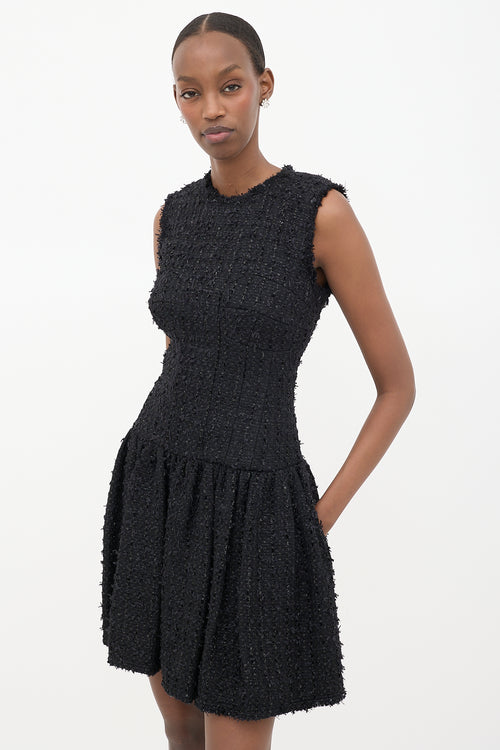 Simone Rocha Tweed Sleeveless Mini Dress