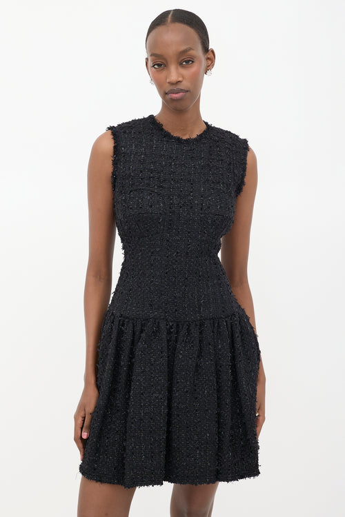 Simone Rocha Tweed Sleeveless Mini Dress