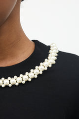 Simone Rocha Embellished Puff Sleeve Top