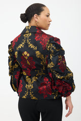 Simone Rocha FW 2019 Ruched Jacquard Jacket