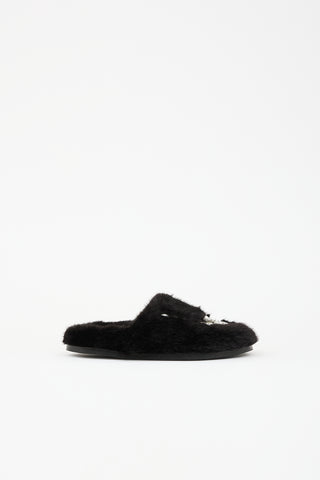 Simone Rocha Faux Fur Slipper Mule