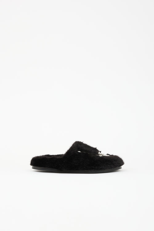 Simone Rocha Faux Fur Slipper Mule