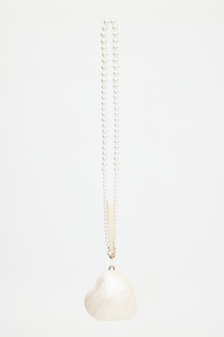Simone Rocha Faux Pearl Heart Bag
