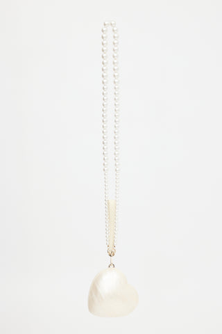 Simone Rocha Faux Pearl Heart Bag
