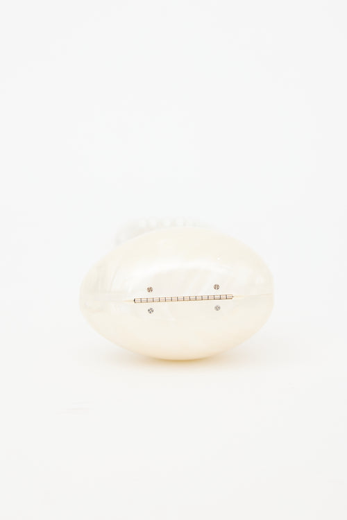 Simone Rocha Faux Pearl Heart Bag