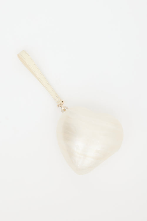 Simone Rocha Faux Pearl Heart Bag