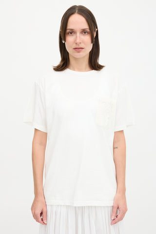 Simone Rocha Lace Pocket T-Shirt