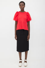 Simone Rocha Layered Puff Sleeve T-Shirt