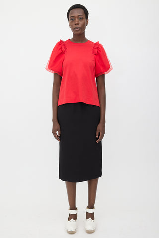 Simone Rocha Layered Puff Sleeve T-Shirt