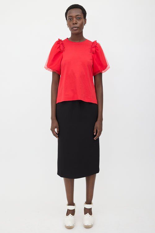Simone Rocha Layered Puff Sleeve T-Shirt
