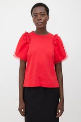 Simone Rocha Layered Puff Sleeve T-Shirt