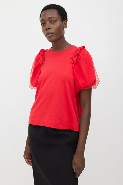 Simone Rocha Layered Puff Sleeve T-Shirt