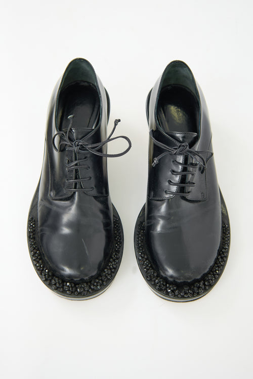 Simone Rocha Leather Embellished Derby