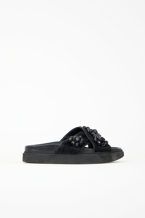 Simone Rocha Leather Embellished Sandal