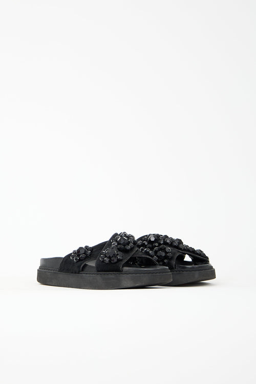 Simone Rocha Leather Embellished Sandal