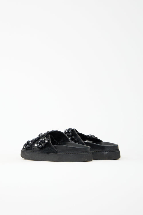 Simone Rocha Leather Embellished Sandal