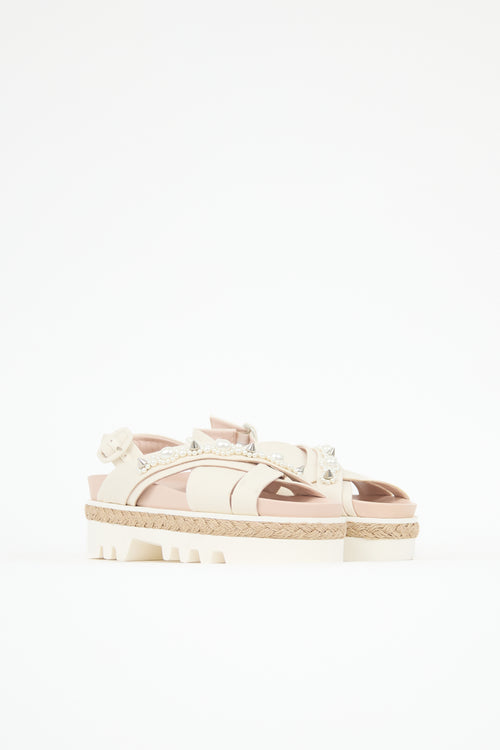 Simone Rocha Pearl Embellished Platform Sandal