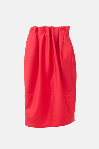 Simone Rocha Satin Pleated Skirt