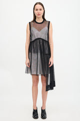 Simone Rocha Tulle Asymmetric Ruffle Dress
